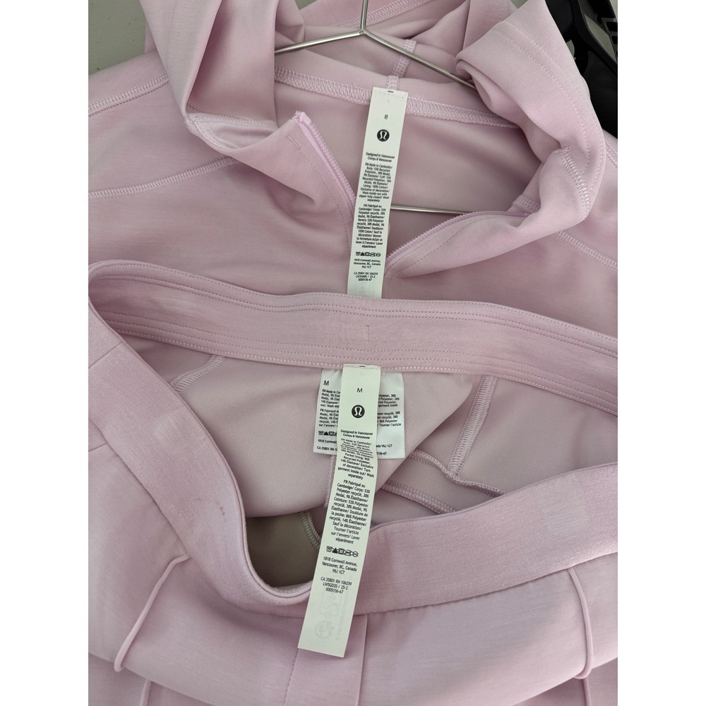 Lululemon 2 Piece Set Softstreme Pintuck Mid-Rise Pant & Full Zip Hoodie - Picture 7 of 7